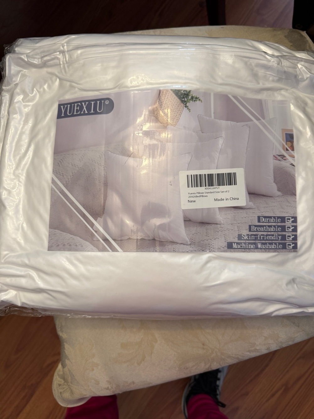 Yuexiu White Bedding Set - Soft Breathable Pillow Shams